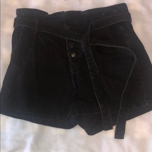 American Eagle Paperbag Denim Shorts